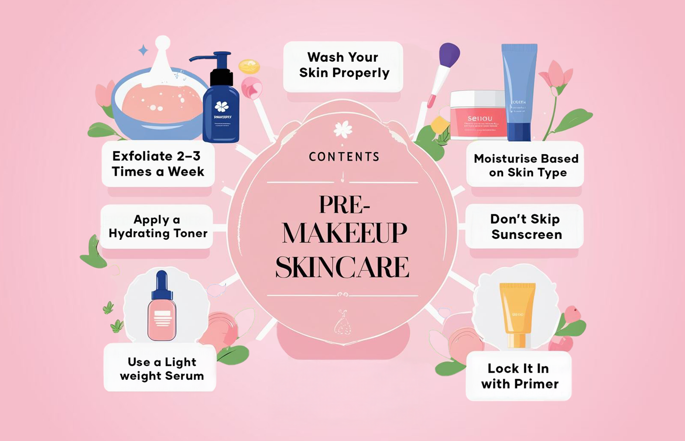 How to Create a Pre-Makeup Skincare Routine that will last all Day?
