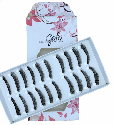 Gala 10 Pair Economic Eyelashes 010