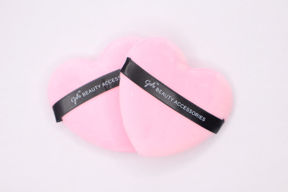 Gala 2pcs Big Heart Finger Puff
