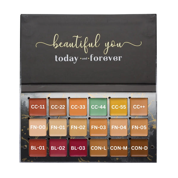 Aflairza One for All Palette Refills | Individual Refills for Foundation, Concealer, Blush & Contour | Customizable & Travel-Friendly | Sustainable Makeup Solution