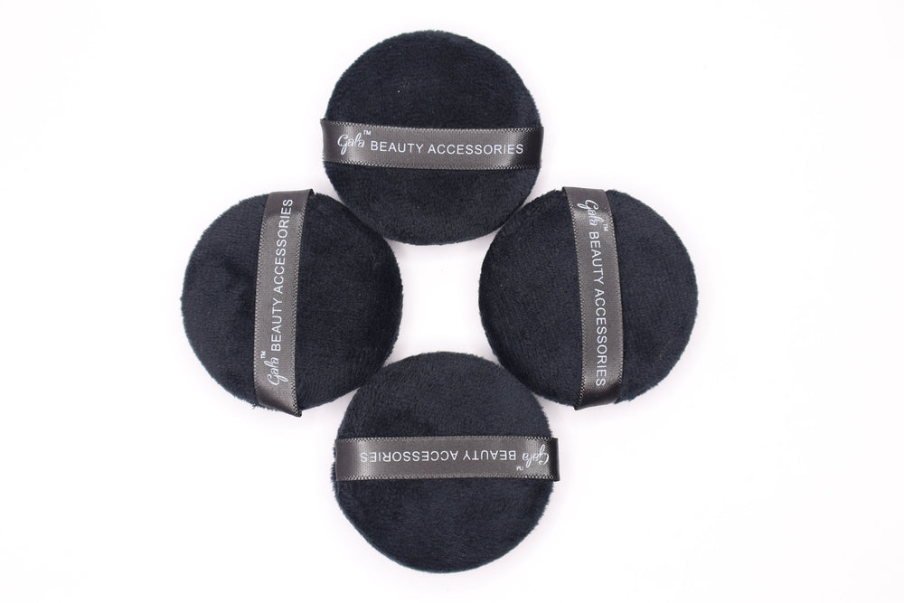 Gala Finger Puff Small 4pcs - Black