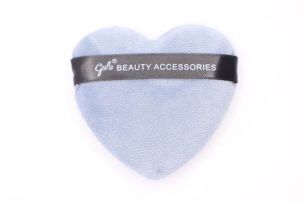 Gala 2Pcs Heart Puff Blue