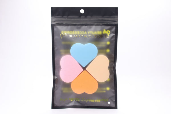 Gala Blending Puff - 4pcs (Heart)